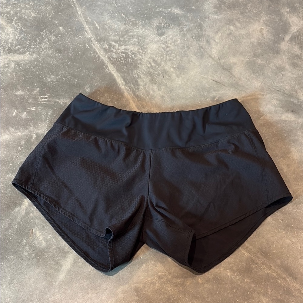 Oiselle Black Athletic Shorts Lightweight Moisture-Wicking Design